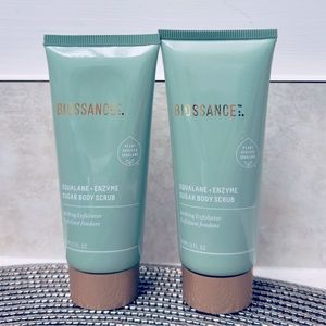 NEW Biossance Squalane+Enzyme Sugar Body Scrub Duo